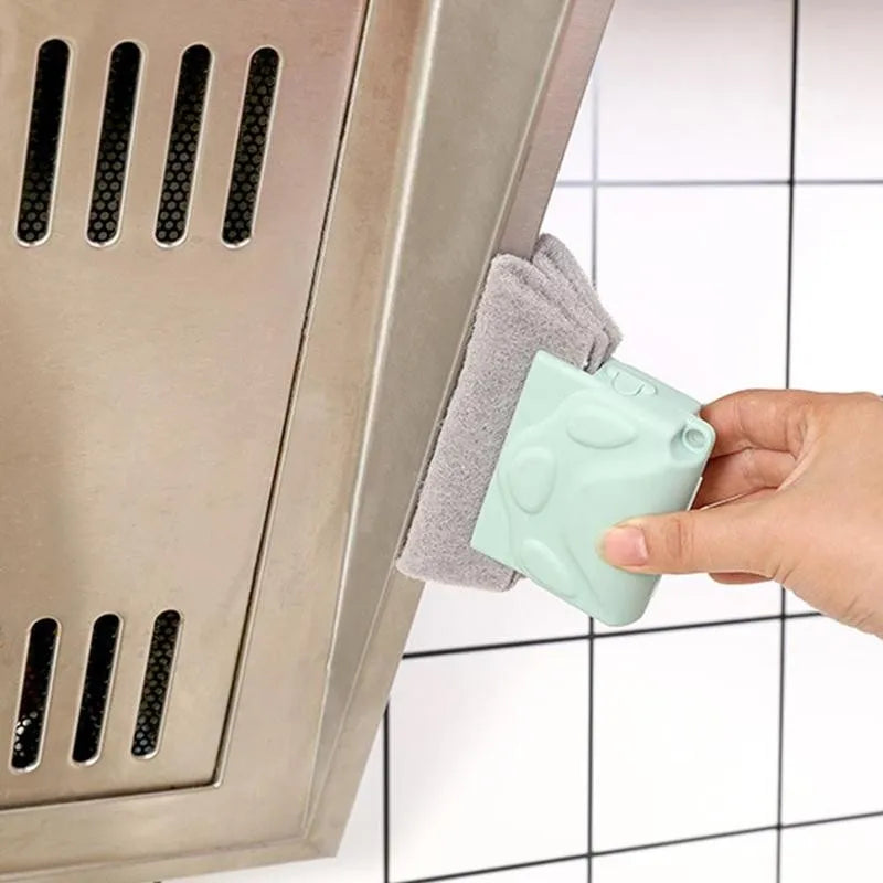 WindowSill Groove cleaner : Window Slot Cleaner Brush and Cleaning Cloth Combo
