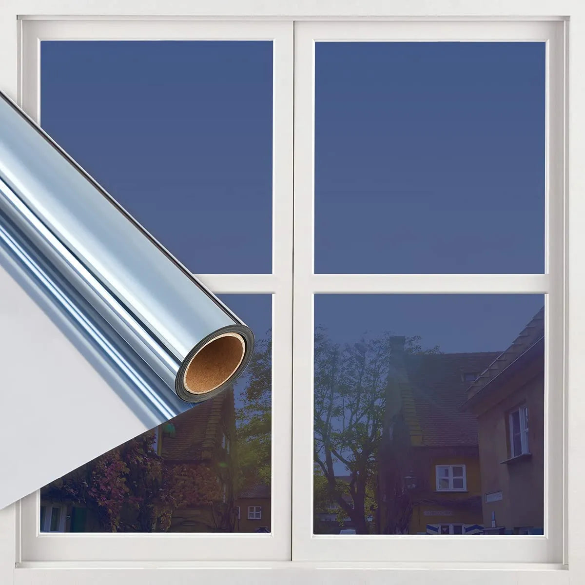 Daytime Shield: One-Way Mirror Privacy Film with Anti-UV Protection