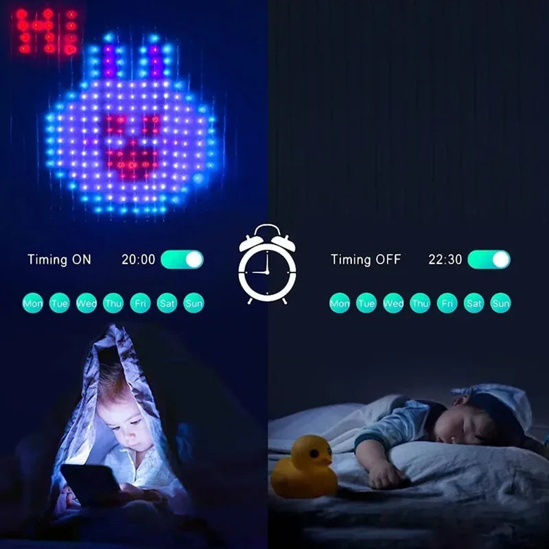 SmartGlow: 400LED Bluetooth Curtain Lights - RGB Fairy Lights for Window Decor